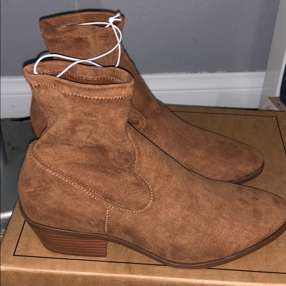 sock boots chestnut